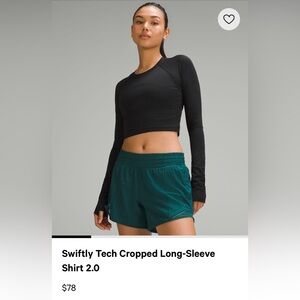 Swiftly Tech Cropped Long-Sleeve Shirt 2.0